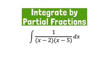 Integrate by Partial Fractions - Product of Two Distinct Linear Factors in Dominator Ex 1 | (Ali BA)