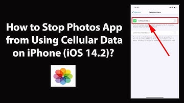 How to Stop Photos App from Using Cellular Data on iPhone (iOS 14.2)?