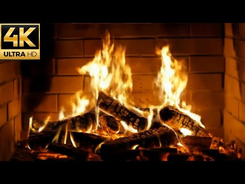 Fireplace 4K ( NO ADS ) 🔥 Crackling Fireplace 1H