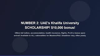 5 COUNTRIES PAYING YOU $75,000 To Study ABROAD! (NO IELTS, Worldwide!) #studyabroad #scholarships