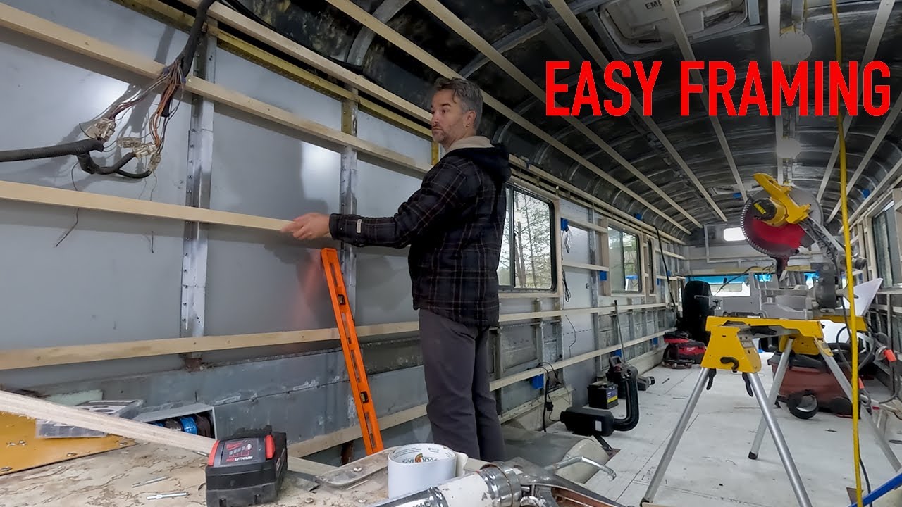 Skoolie Build: Interior Framing ::REALTIME Version