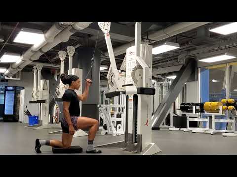 HK SA Lat Cable Pull Down /  Half Kneeling Single Arm Lat Pull Down