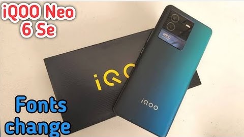 How To Change Font Style In Iqoo Neo 6 Se, Font Change Setting