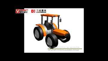 Pipe laser cutting machine with automatic loading and unloading application