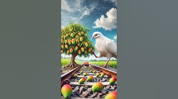 "A Pigeon Planted a Mango Tree on Railway Track! 🌳🕊️🚆"#Pigeon #MangoTree #AI #Shorts  #ViralVideo