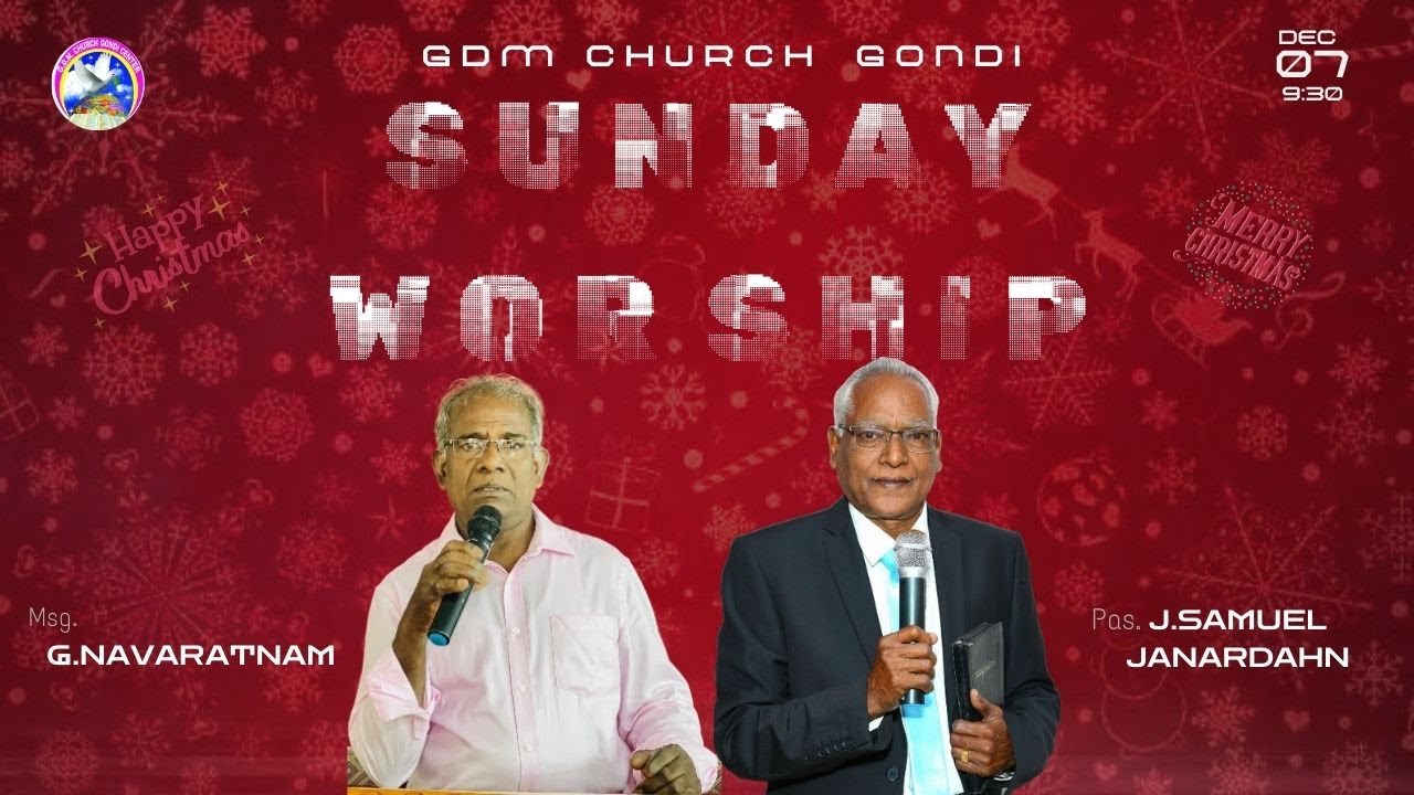 Live streaming  of GDM Church Gondi Centre. Dt. 22/02/2026:Message:Bro.G Navaratnam Garu