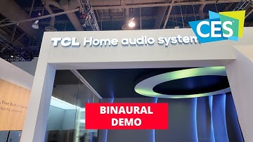 TCL Q85H 7.1.4 Soundbar Binaural Demo CES 2024