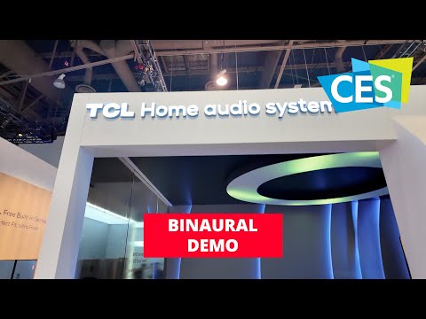 TCL Q85H 7.1.4 Soundbar Binaural Demo CES 2024