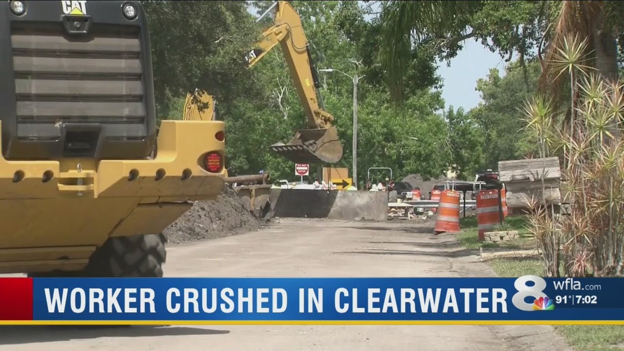 Worker dead after being crushed by steel plate in Clearwater trench