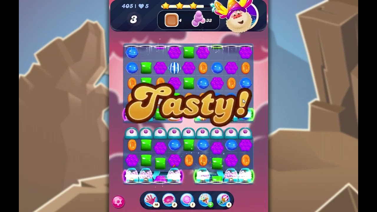 Candy Crush Saga Level 405 - YouTube