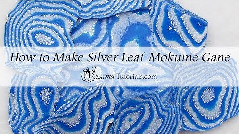 Polymer Clay Mokume Gane: Silver Leaf Mokume Gane Tutorial