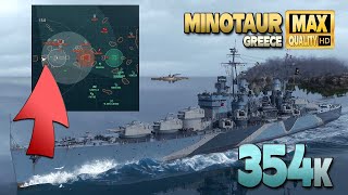 レーダー ミノタウロス、マップ上のギリシャの優れたゲームプレイ - World of Warships screenshot 2