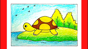 Hãy đắm mình trong bức tranh của con rùa biển với khung cảnh tràn đầy sinh động. Bức tranh này sẽ giúp bạn tự mình tưởng tượng về cuộc sống dưới biển và chìm đắm trong thế giới bí ẩn của đại dương.