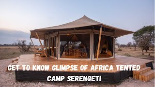 #episode6 Get to know Glimpse of Africa Tented Camp Serengeti Tanzania Amazing space, beautiful