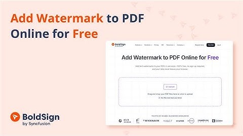 How to Add Watermark to PDF Online for Free
