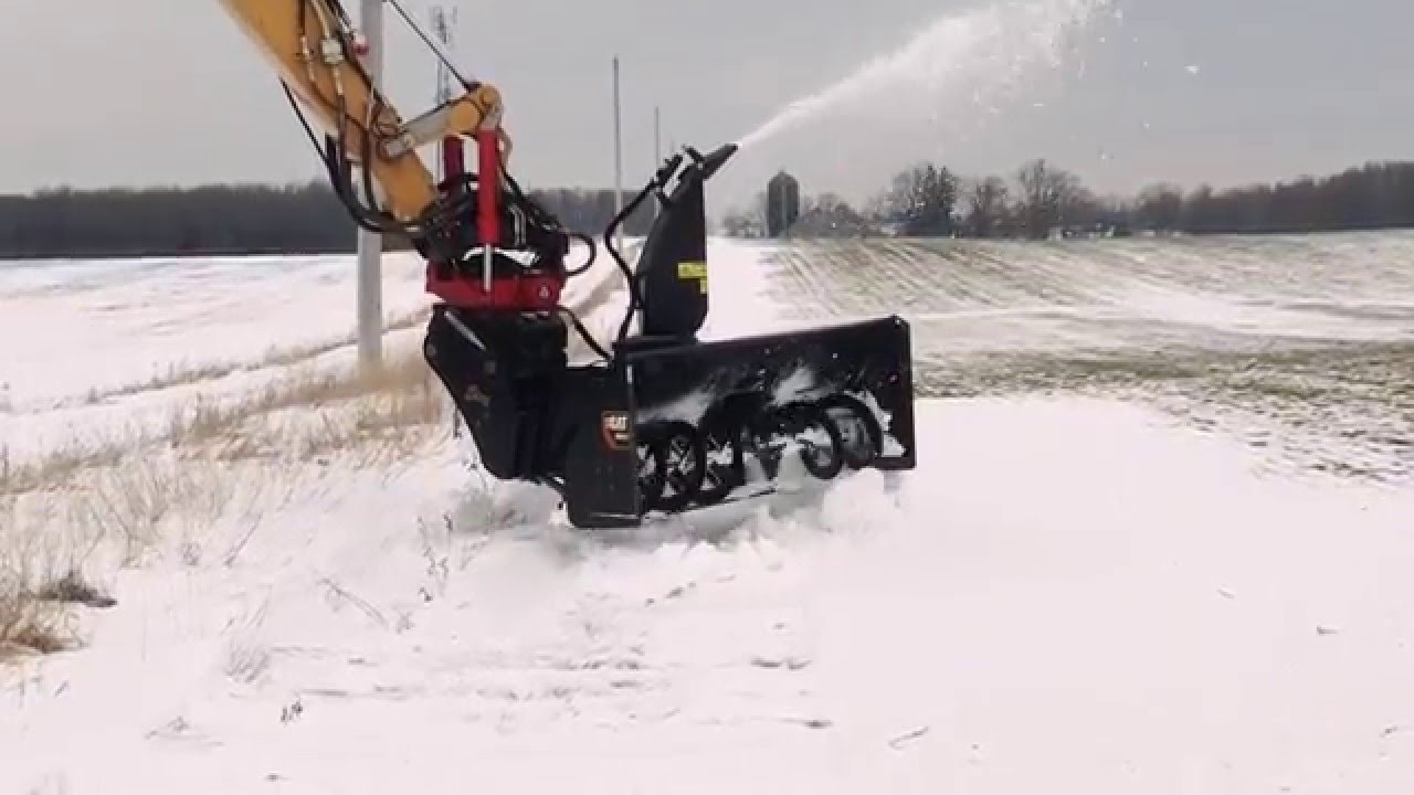 TDC 318 snowblowing excavator YouTube