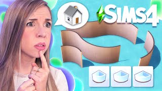 Créer une maison avec des murs arrondis SEULEMENT ?!  - SIMS 4 Challenge