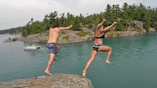 Boating trip to St. Joseph Island and Whiskey Rock