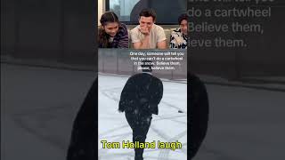 Tom Holland laugh part 310 | #TomHolland #WinterFails #FunnyCartwheel #ViralFails #SnowFail