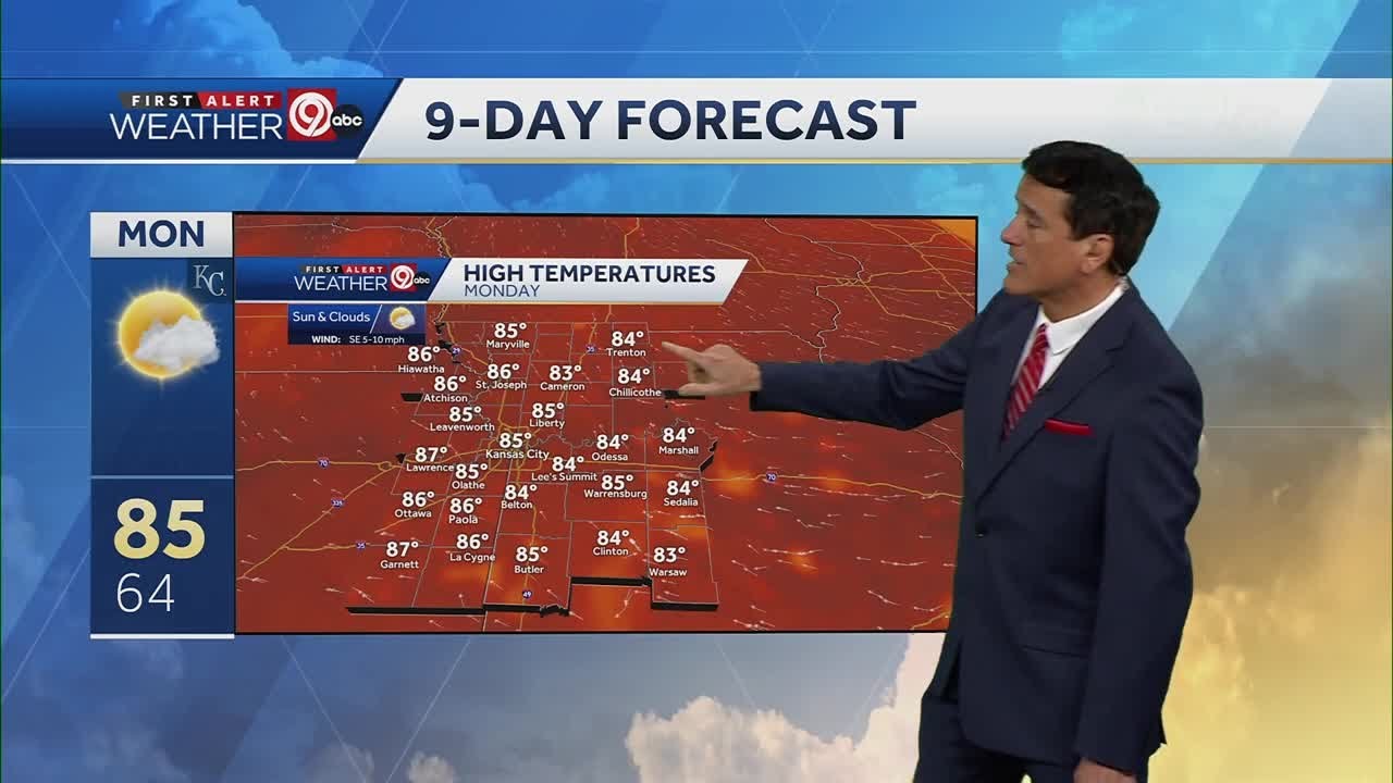 Kansas City weather: Warm and dry to kick off the week - YouTube