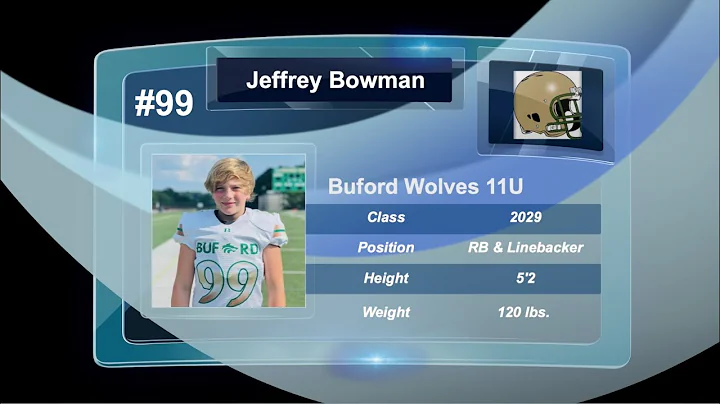 TwinSportsTV: Game Teaser Jeffrey Bowman #99 RB & ...