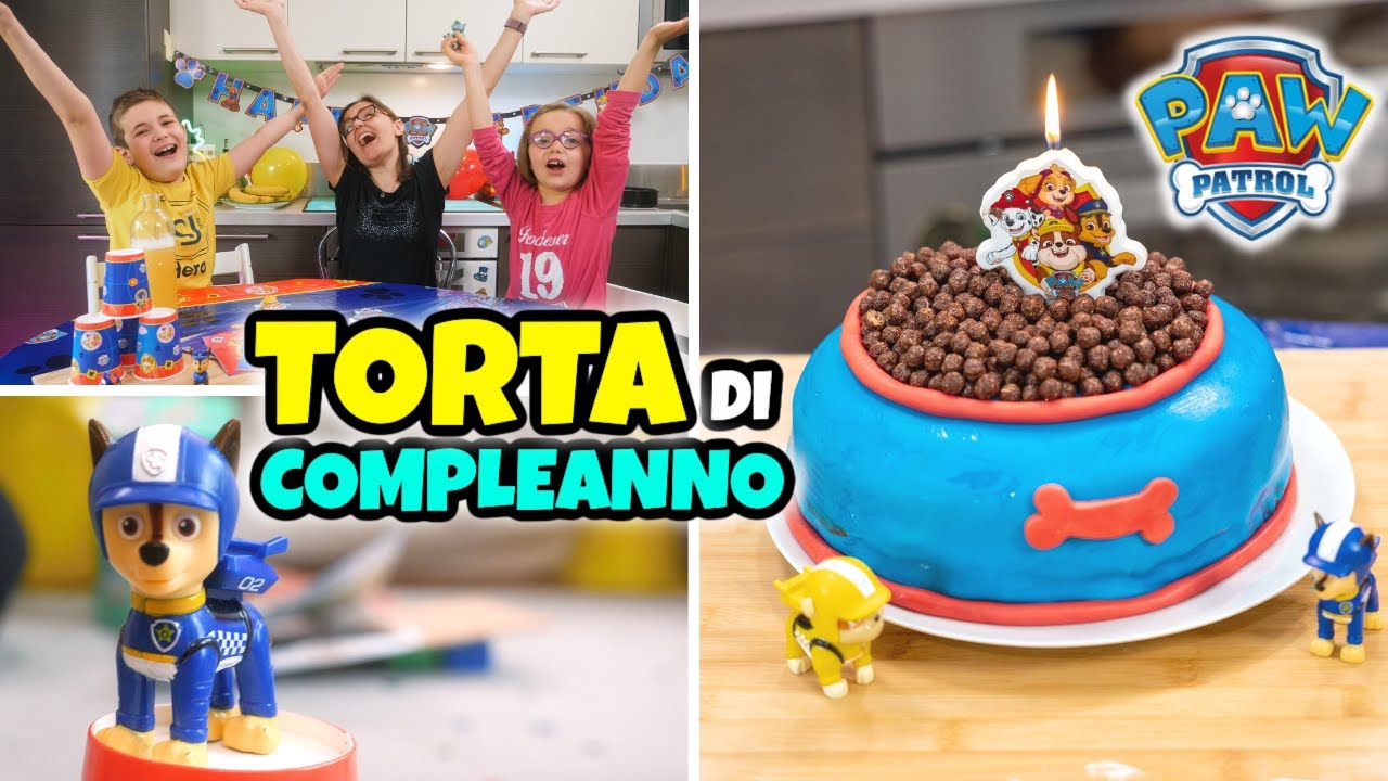 FACCIAMO LA TORTA DI COMPLEANNO dei Paw Patrol con Nicolò e Matilde 