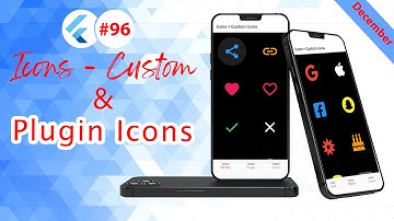 Flutter Tutorial - Add Icon To App & Add Custom Icon