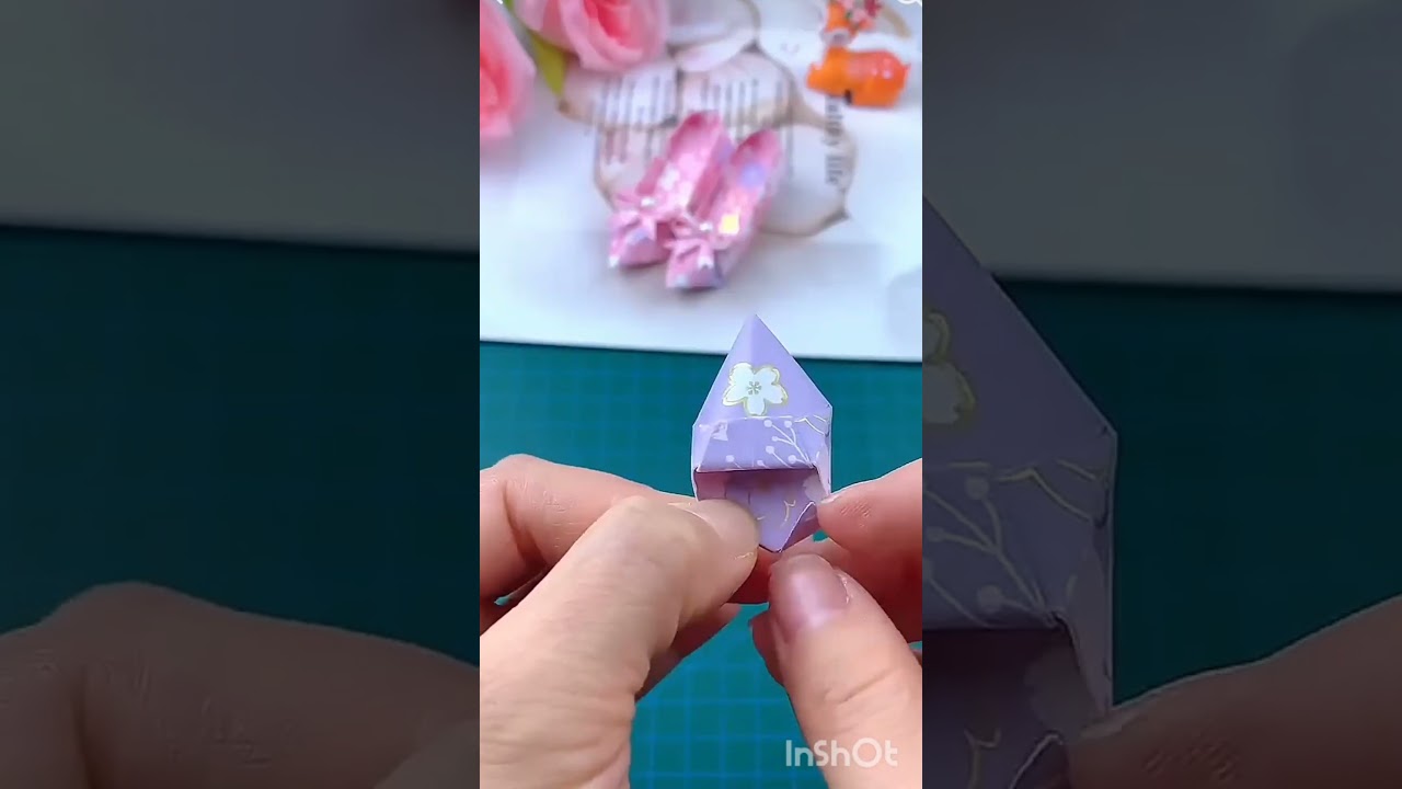 small doll shoes make by paper