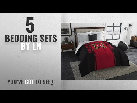top-10-ln-bedding-sets-[2018]:-1-piece-ncaa-terrapins-comforter-twin/-full,-red-black-multi-sports