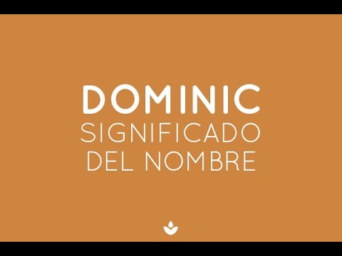 Video: ¿Cuál es el significado de dominick?