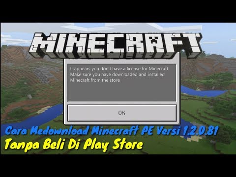 Cara Download Minecraft PE Free (Gratis) Tanpa License 