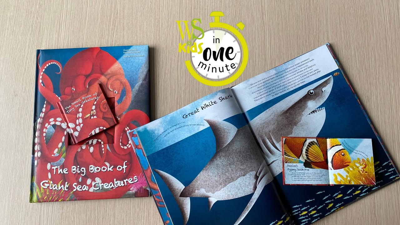 #WSinOneMinute - The Big Book of Giant Sea Creatures / The Small Book ...