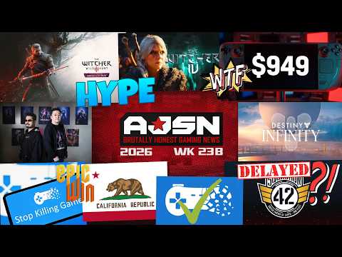 AJSN WK23B- NEW WITCHER 3 EXPANSION!, INSANE Steam Deck PRICE Increase, Destiny 2 INFINITY Cancelled