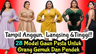 28 Party Dress Models For Fat And Short People | Short Fat Party Dresses #fatpeoplepartydresses