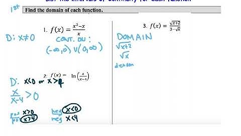 AP Calculus AB CED 1.12 Confirming Continuity over an Interval