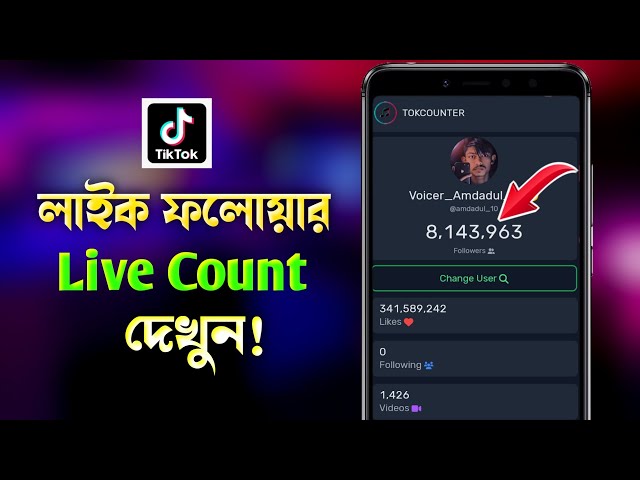 TikTok Like Follower Live Count  How To See Live Count TikTok