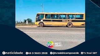 Denúncia mostra situação precária do transporte escolar da região da Ponte Alta.