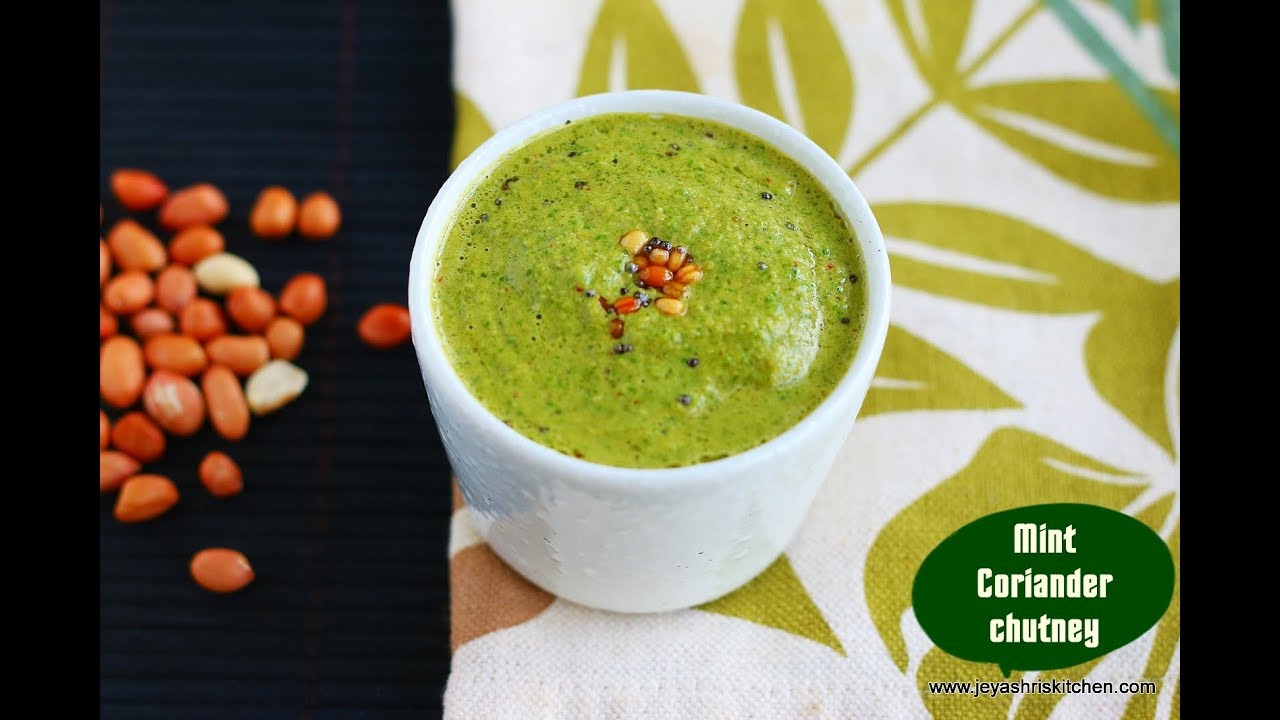 Mint coriander Chutney YouTube
