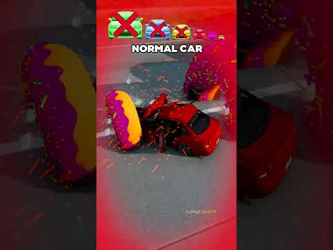 Big & Small car vs 10 Donuts - BeamNG.Drive