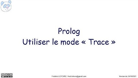 Prolog - Utiliser le mode trace