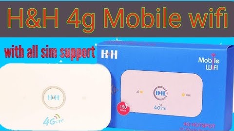 HH 4g Mobile wifi hotspot | all sim support