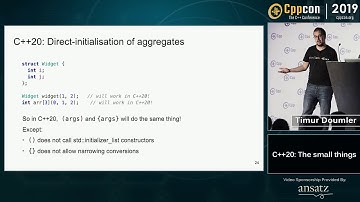 C++20 The small things by Timur Doumler