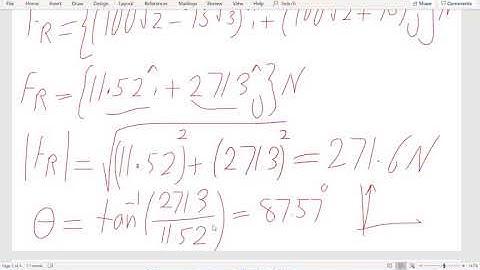 Statics: 2D Cartesian vector lecture