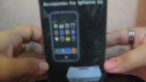 Replacement Dock Unboxing for iPhone 3g