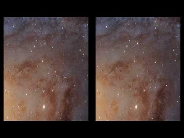 Hubble's New View of Andromeda Galaxy | Cross Eye 3D Video class=