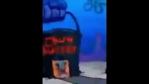 Mr Krab Blows Up Chum Bucket With Windows Media Center Startup Sound