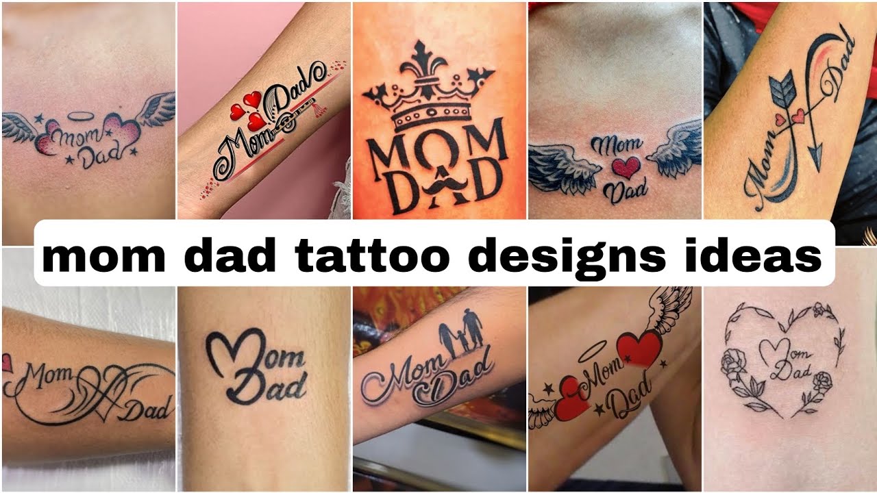 Mom Baby Dad Tattoo Waterproof Men and Women Temporary Body Tattoo