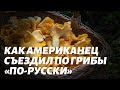 Как американец съездил по грибы «по-русски» (пробую первый раз свежие грибы)