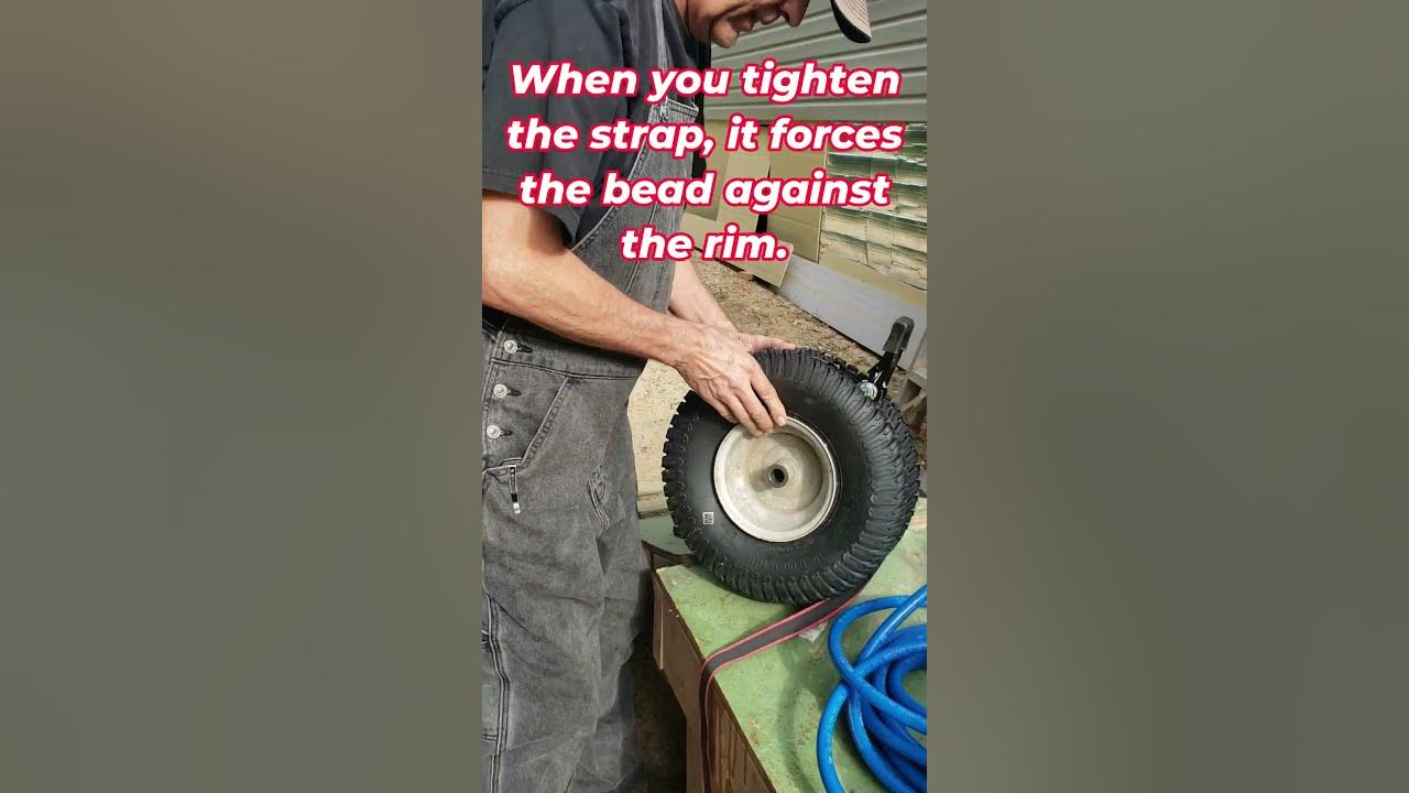 How To Seat the Bead on Your Lawnmower Tire. shorts YouTube