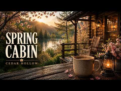 🌸 Spring Cabin Indie Folk – Cozy Acoustic Songs for Fresh Morning Coffee